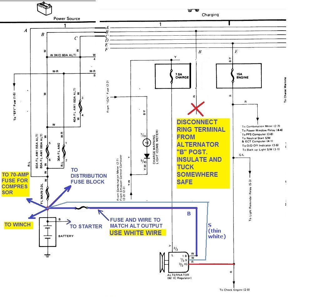 Alternator Upgrade: Need New Wiring? - YotaTech Forums